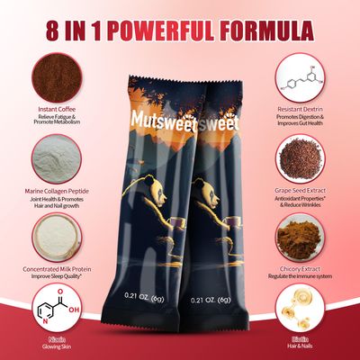 Mustsweet Instant Coffee with Vital Proteins Collagen Peptides Powder, Joint Supplements for Women &amp; Men, Supports Skin and Gut Health, 15 Servings