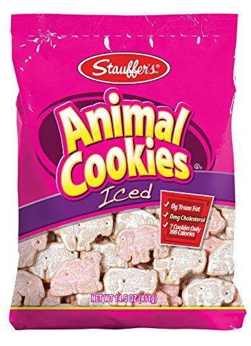 Stauffer&#39;s Animal Cookies Iced, 14.5 Ounce (Pack of 12)