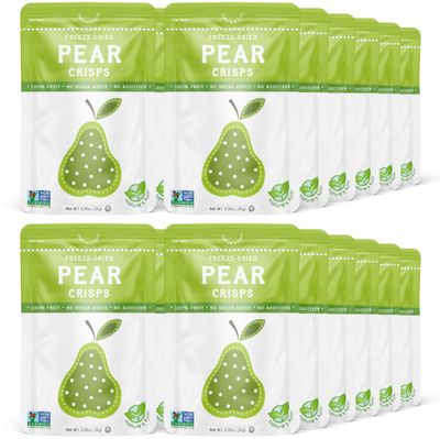Natures Turn Freeze-Dried Fruit Snacks, Pear Crisps, Pack of 24 (0.35 oz Each)