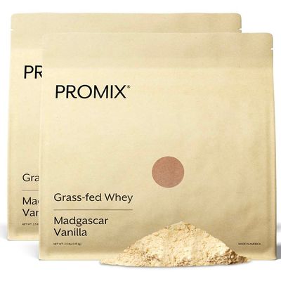 Promix Whey Protein Powder, Vanilla - 5lb Bulk - Grass-Fed &amp; 100% All Natural - Post Workout Fitness &amp; Nutrition Shakes, Smoothies, Baking &amp; Cooking Recipes - Gluten-Free &amp; Keto-Friendly