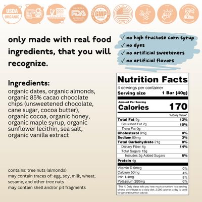 Young Healthy Fit Protein Bars for Kids, 4 Bars, Chocolate Brownie Bear, Gluten Free Snacks for Kids, 4-5g Protein per Bar, Organic Protein Snack Bars Made with Real Food Ingredients, Non GMO