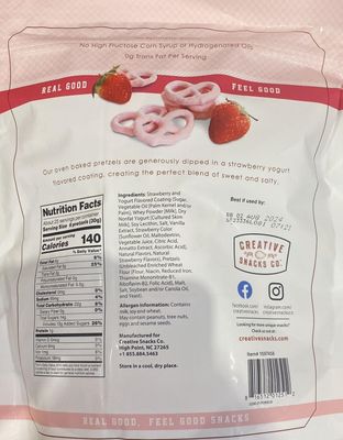 Creative Snacks Strawberry Pretzels (26 Oz, 1.625 LBS)