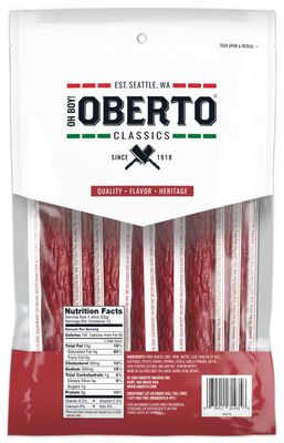 Oh Boy! Oberto Classics Cocktail Pep Smoked Sausages, 0.8 Ounce (Pack of 12)