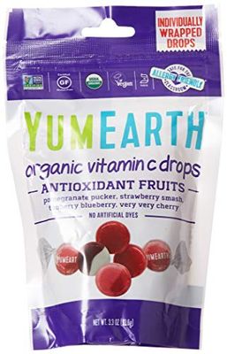 Yummy Earth Organic Vitamin C Drops Antioxifruits, 3.3 Ounce
