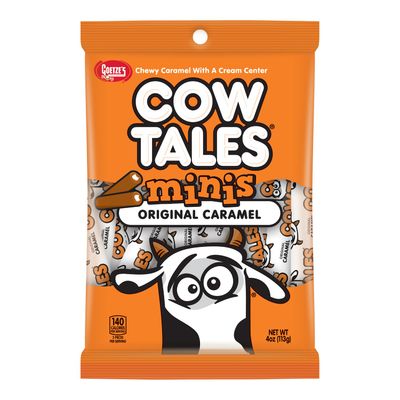 Goetze&#39;s Candy Vanilla Cow Tales Minis - 4 Ounce Bag - Fresh from the Factory