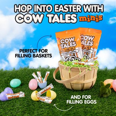 Goetze's Candy Vanilla Cow Tales Minis - 4 Ounce Bag - Fresh from the Factory