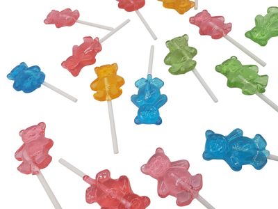 Bear Pop - Teddy Bear Shaped Lollipops Sucker  32 Count  Individually Wrapped  Assorted Flavors  Kosher  Nut Free  Gluten Free