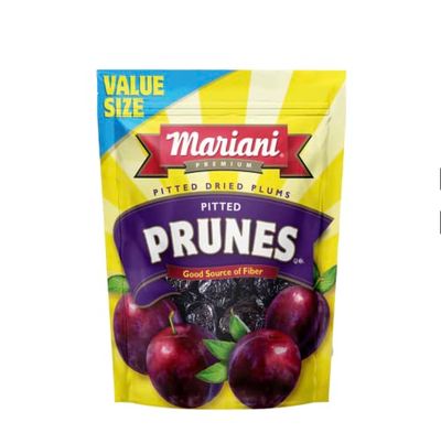 Mariani  Pitted Prunes  Dried Fruit  Healthy, Vegan, Gluten Free Snack for Kids &amp; Adults  No Sugar Added  32 Ounces (Pack of 1) - Resealable Bag