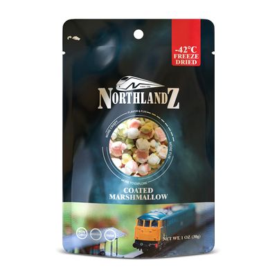 NORTHLANDZ Freeze Dried Candy, COATED MARSHMALLOW comets  Light &amp; Fluffy with a Crunch (1oz)  Assorted Vibrant Colors &amp; Sweet Flavors  Unique Snack Treat