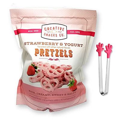 Creative Snacks Strawberry &amp; Yogurt Pretzels 1 lb 8 oz. (680 g.)