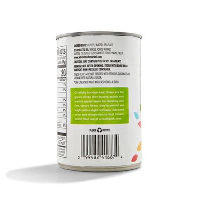 365 by Whole Foods Market, Ripe Green Pitted Olives, 6 Ounce