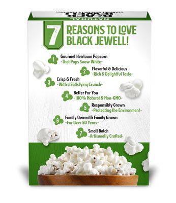Black Jewell Gourmet Microwave Popcorn, Healthy Popcorn Snack, Natural, 10.5 Ounces (Pack of 3)