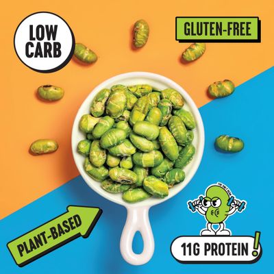 The Only Bean High Protein Snacks, Healthy Office Snacks, Healthy Snacks for Adults and Kids for Lunch, Vegan, Low Carb &amp; Gluten Free - Edamame Beans Snack, Variety Pack - 0.9oz (Pack of 45)