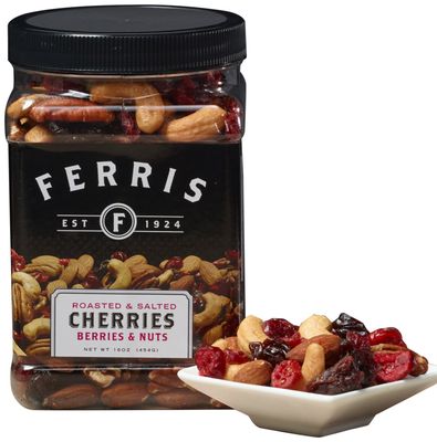 Ferris Coffee &amp; Nut Cherries Berries &amp; Nuts, Roasted &amp; Salted Mix, 16 Ounce