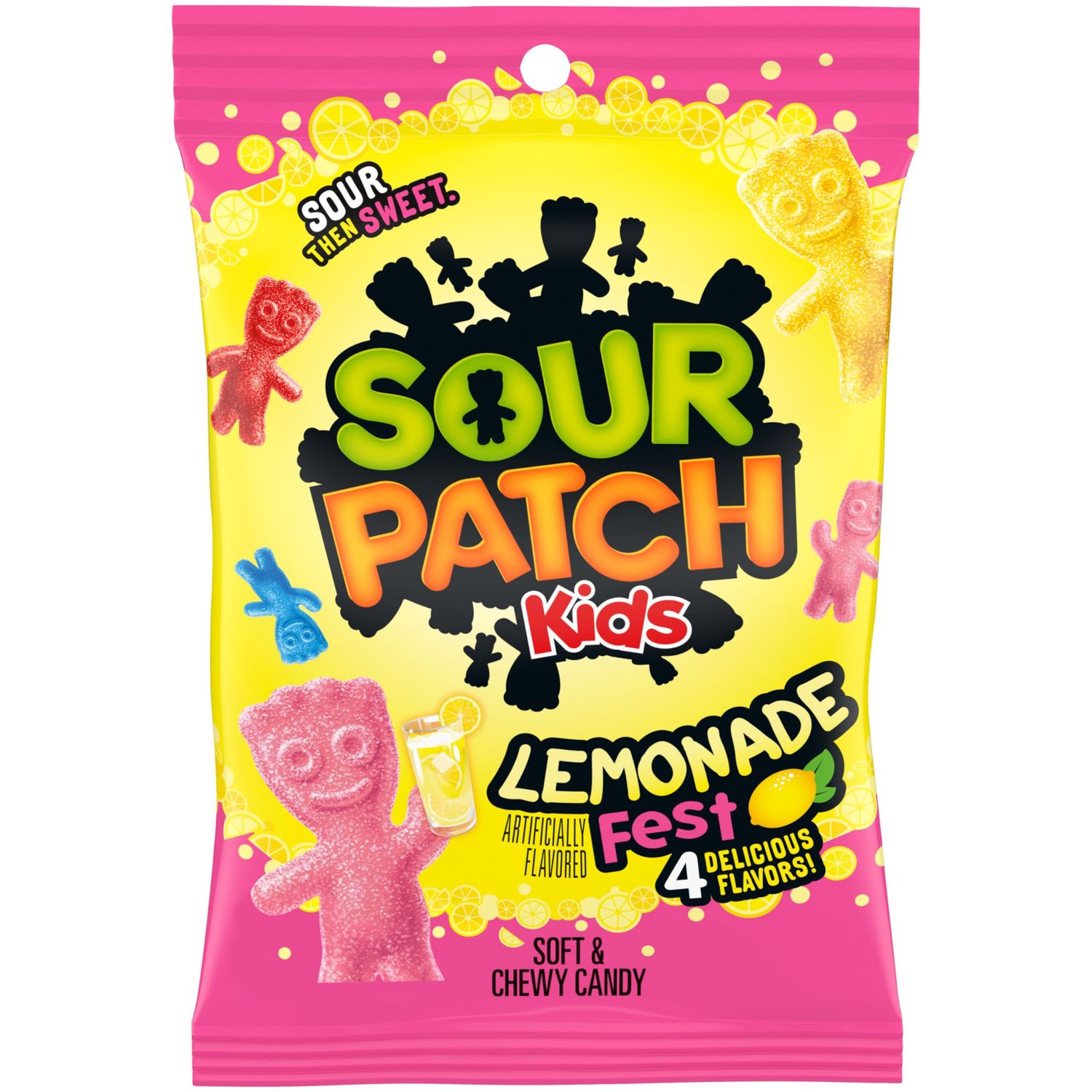 SOUR PATCH KIDS Lemonade Fest Soft &amp; Chewy Candy, 8.02 oz (Pack of 8)