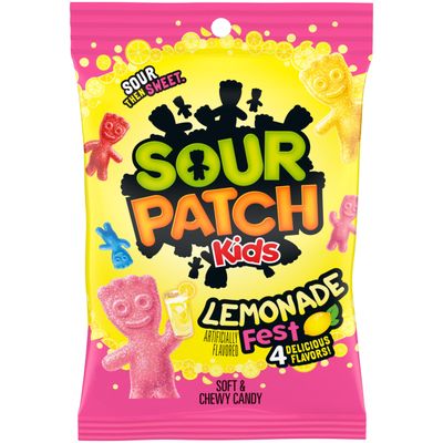 SOUR PATCH KIDS Lemonade Fest Soft &amp; Chewy Candy, 8.02 oz (Pack of 8)