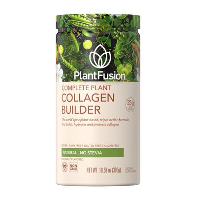 PlantFusion Vegan Collagen Powder - Plant Based Collagen Protein Powder For Muscle &amp; Joints, Hair, Skin &amp; Nails - Keto, Gluten Free, Soy Free, Non-Dairy, No Sugar, Non-GMO - Unflavored 10.58 oz