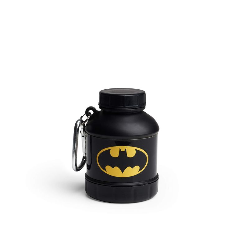 Smartshake Justice League Whey2Go Batman Protein Powder Storage Container 50g - BPA Free Shaker Bottle Funnel for Whey Protein Powder  Protein Shakes 110ml, DC Comics Batman Gifts for Men