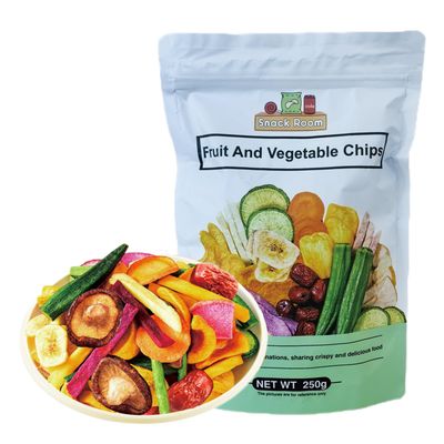 XCVFDVOR Freeze dried fruit and vegetable crisps  Dried vegetable slices  Dried fruit slices Fruit and Vegetable Crisps  12 different fruit and vegetable crisps  8.8 oz resealable bag