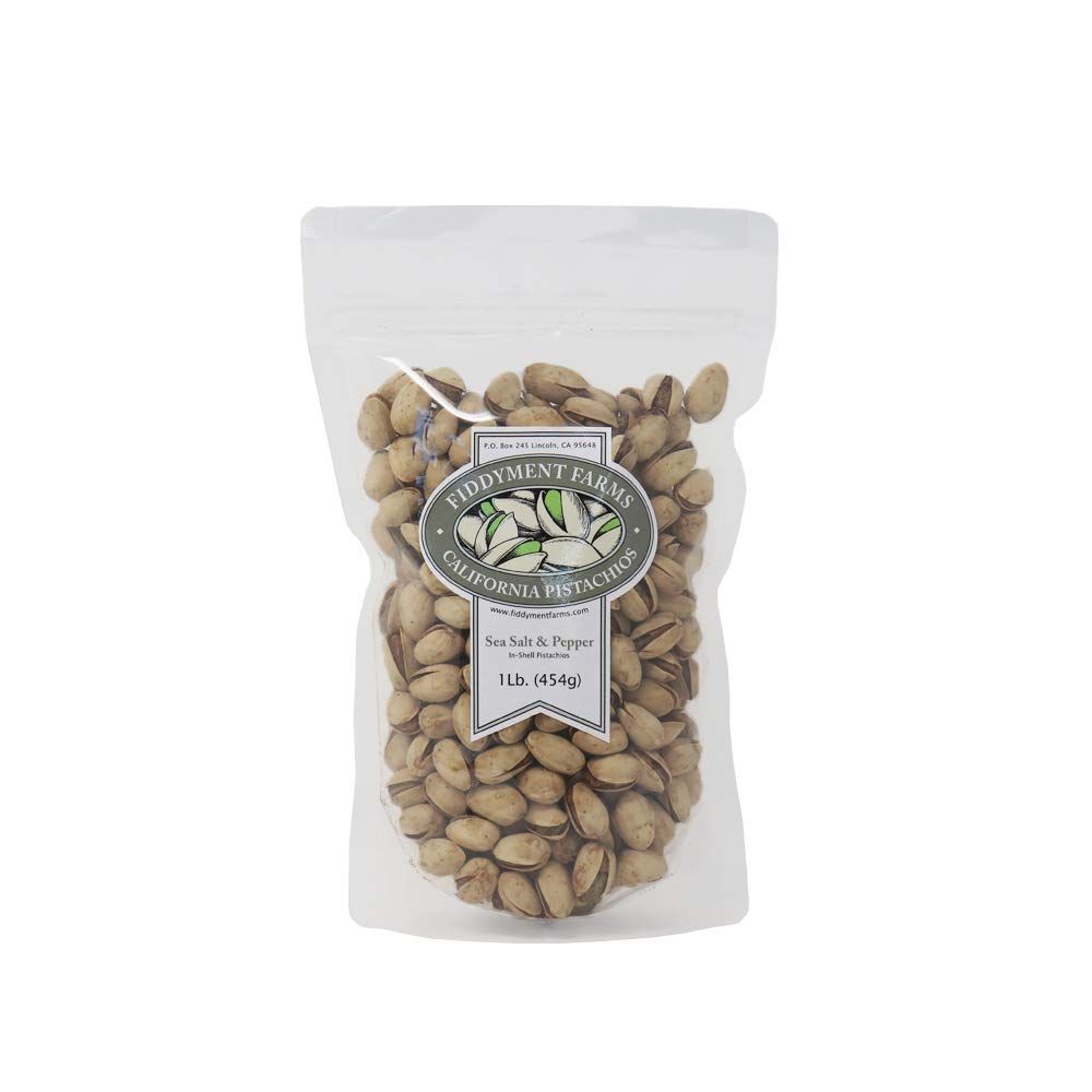 Fiddyment Farms 1 Lb Sea Salt &amp; Pepper In-shell Pistachios