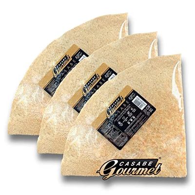 Casabe Gourmet Cassava Crackers - Healthy Vegan Keto Organic Low Carb Flour Snacks Gluten-Free Thin Crispy Plant-Based Saltines Rice Pesto Cuban Haitian Dominican Pack from Venezuela (675gr 3Pack)