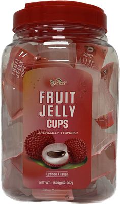 Apexy Fruit jelly cups Fruit Jelly Candy Fruit Juice Jelly Cups Lychee Flavor 52.9oz