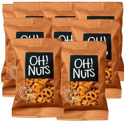 Oh! Nuts Sweet &amp; Savory Roasted Salted Individual Nut Snacks for On-the-Go - 12 Convenient Nut Snacks for School - Bulk Nuts Variety - Individual Packs (1.5 oz Each)