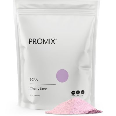 Promix BCAA Post-Workout Energy Powder, Cherry Lime - Plant-Based Branched Chain Amino Acids Supports Lean Muscle Growth, Recovery, Endurance &amp; Reduces Soreness - Zero Fat, Sugar &amp; Carbs - Gluten-Free