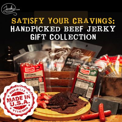 Beef Jerky Gift Box for Men - 21 Pieces of Beef Jerky & Beef Meat Sticks Gift Set - Including 5 Flavors of Beef Jerky, 13 Snack Sticks, and 3 Cheese Sticks - Unique Gift for Men