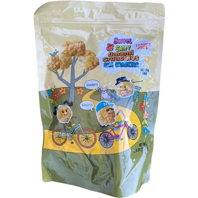 Trader Joe&#39;s Sweet &amp; Salty Umami Crunchies Rice Crackers Gluten Free (Pack of 1)