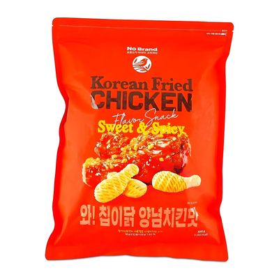 No Brand Korean Fried Chicken Chips - Sweet &amp; Spicy Crunchy Snack  Bold &amp; Savory Flavor, Crispy Texture  Perfect for Party, On the Go &amp; K-Chicken Lovers - 10.58oz
