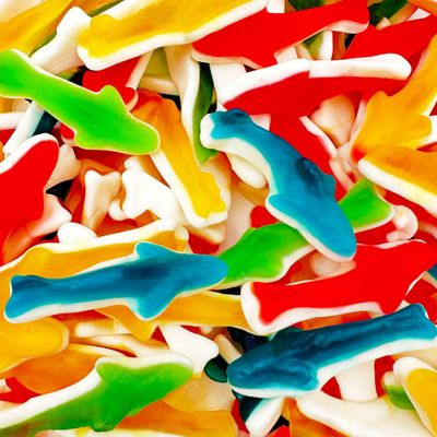 Gummy Sharks Candy Assorted Fruit Flavors, 2-Pound Bulk Bag