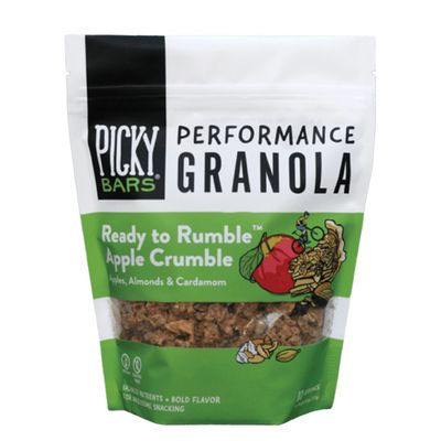 Picky Bars Performance Protein Granola, Gluten Free, Non-GMO, Non-Dairy, Ready to Rumble Apple Crumble, 10.6 Oz Bag (10 Servings)