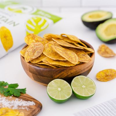 ARTISAN TROPIC Plantain Strips Sea Salt - 2 Pack, 4.5oz - Vegan, Paleo, Gluten Free Chips - Whole 30 Approved Foods Non-GMO Healthy Snack for Lunches, Dipping, Parties - Baked Banana Chips