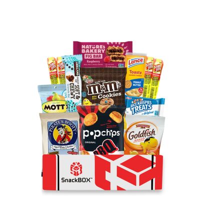 SnackBOX Sweet And Salty Care Package Variety Pack (13 COUNT)  Employee Appreciation, Gift for Kids, Teens, Final Exams, Graduation, Birthday, Treats, Cookies, Chips, Travel Snacks