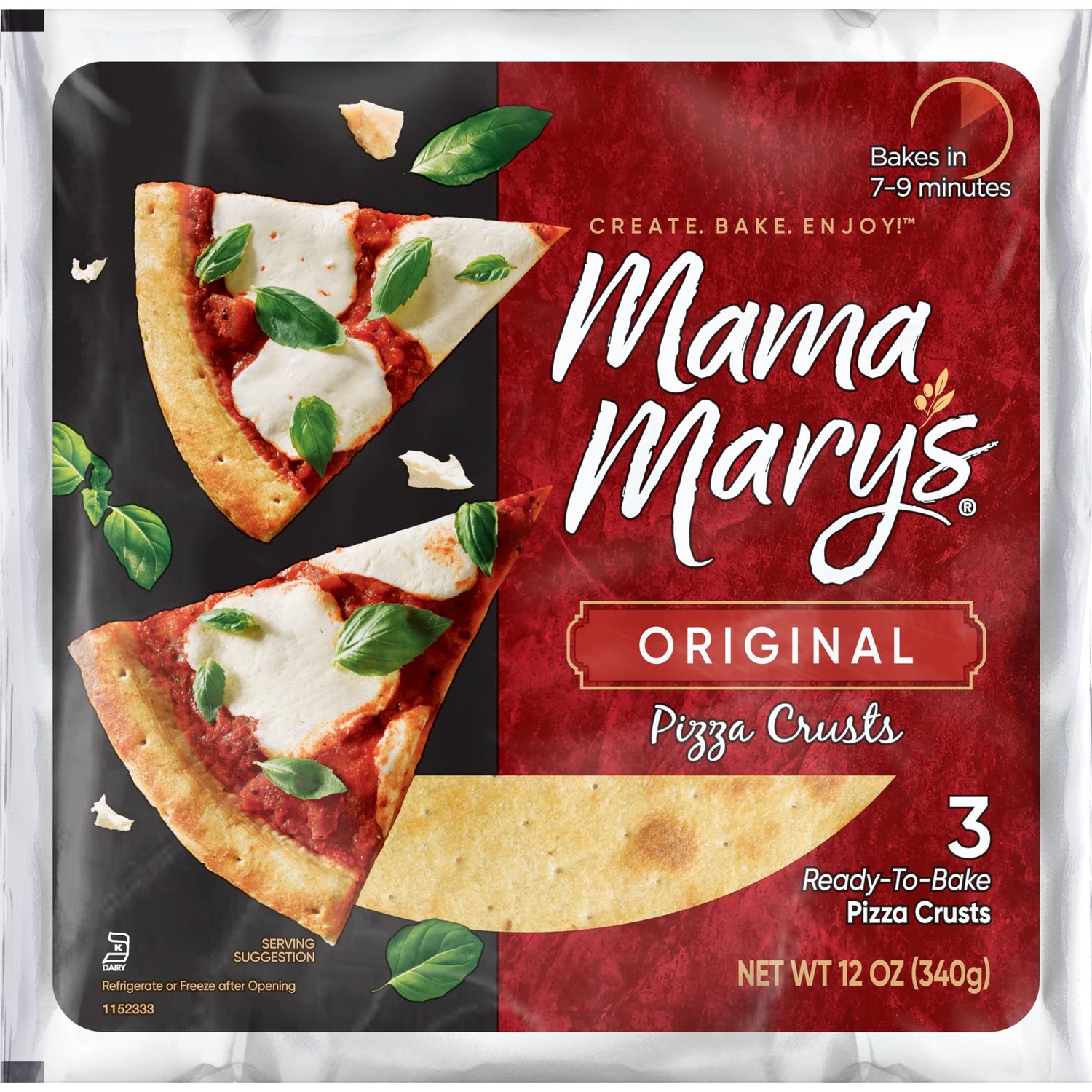 Mama Mary&#39;s 7&quot; Traditional Pizza Crusts, 12 Ounce
