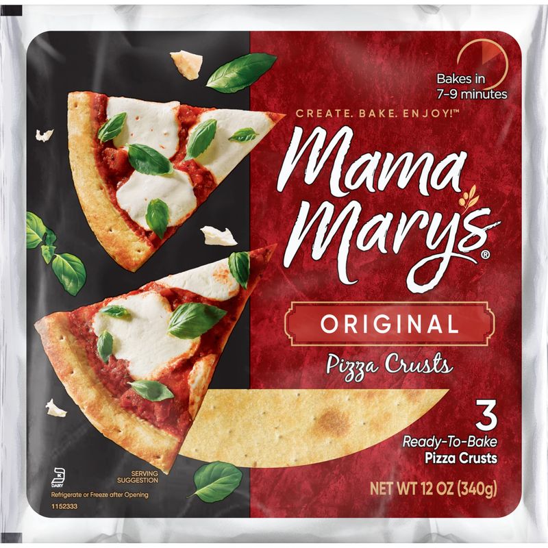 Mama Mary's 7" Traditional Pizza Crusts, 12 Ounce