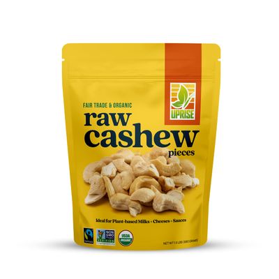 Fair Trade Organic Cashew Pieces (1.5 lb) - Perfect for Vegan Cheeses, Milk, Sauces &amp; Dips, Ethically Sourced &amp; Certified Sustainable