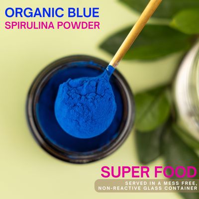 Eleven TLC, Organic Blue Spirulina Powder, Flavorless, Superfood, Vitamins  Minerals, Espirulina Azul en Polvo, Plant Protein, Non-GMO, Non Messy Glass Jar, 1.24 Ouncer 35 Servings
