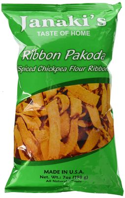 Great Bazaar Janaki&#39;s Ribbon Pakoda, 7 Ounce