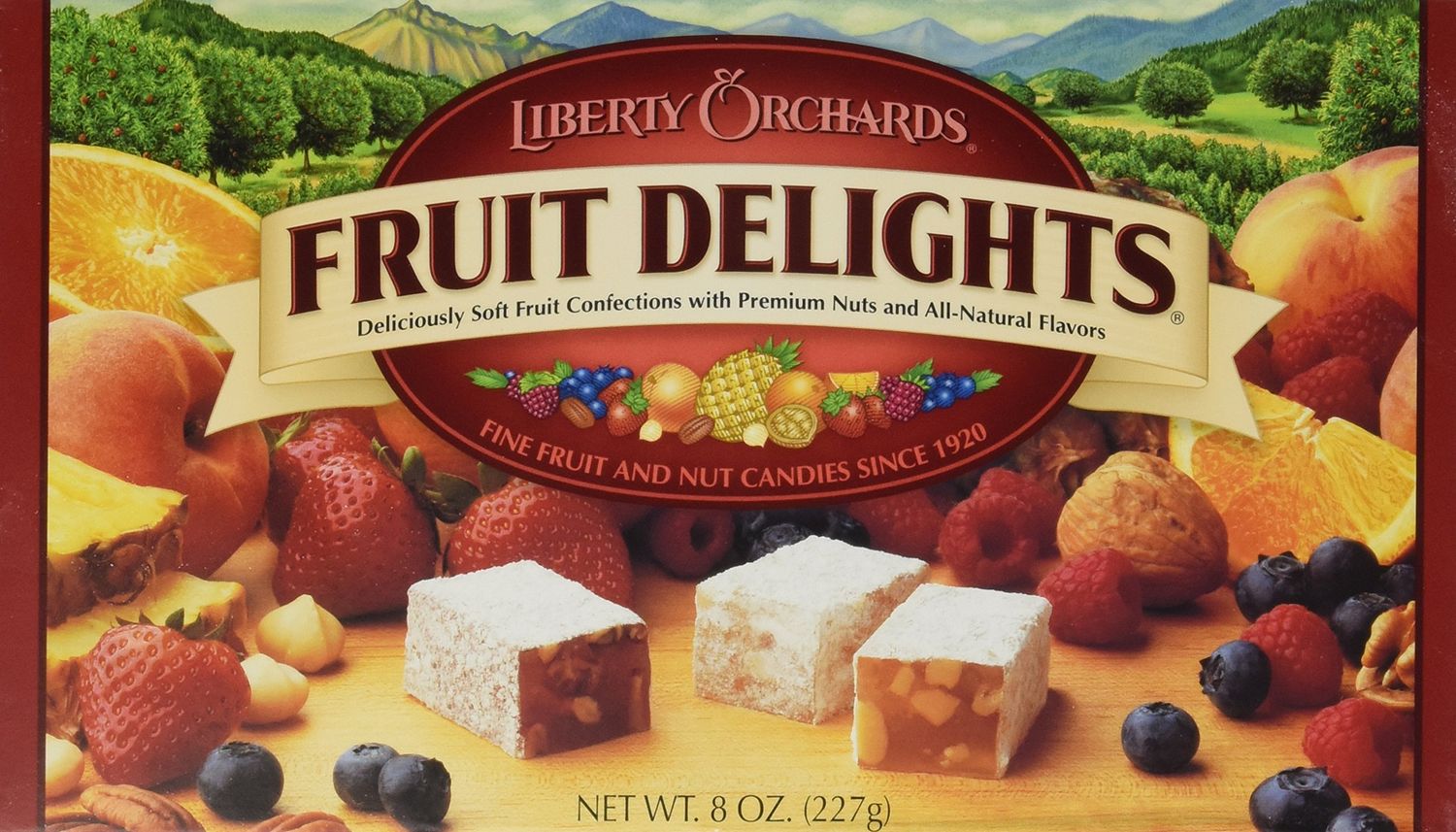 Liberty Orchards Fruit Delights Fruit &amp; Nut Candies, 8 Ounce
