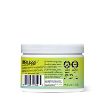 Sparkle Skin Boost No Flavor Verisol Collagen Peptides Protein Powder Vitamin C Supplement Drink, 2.8oz