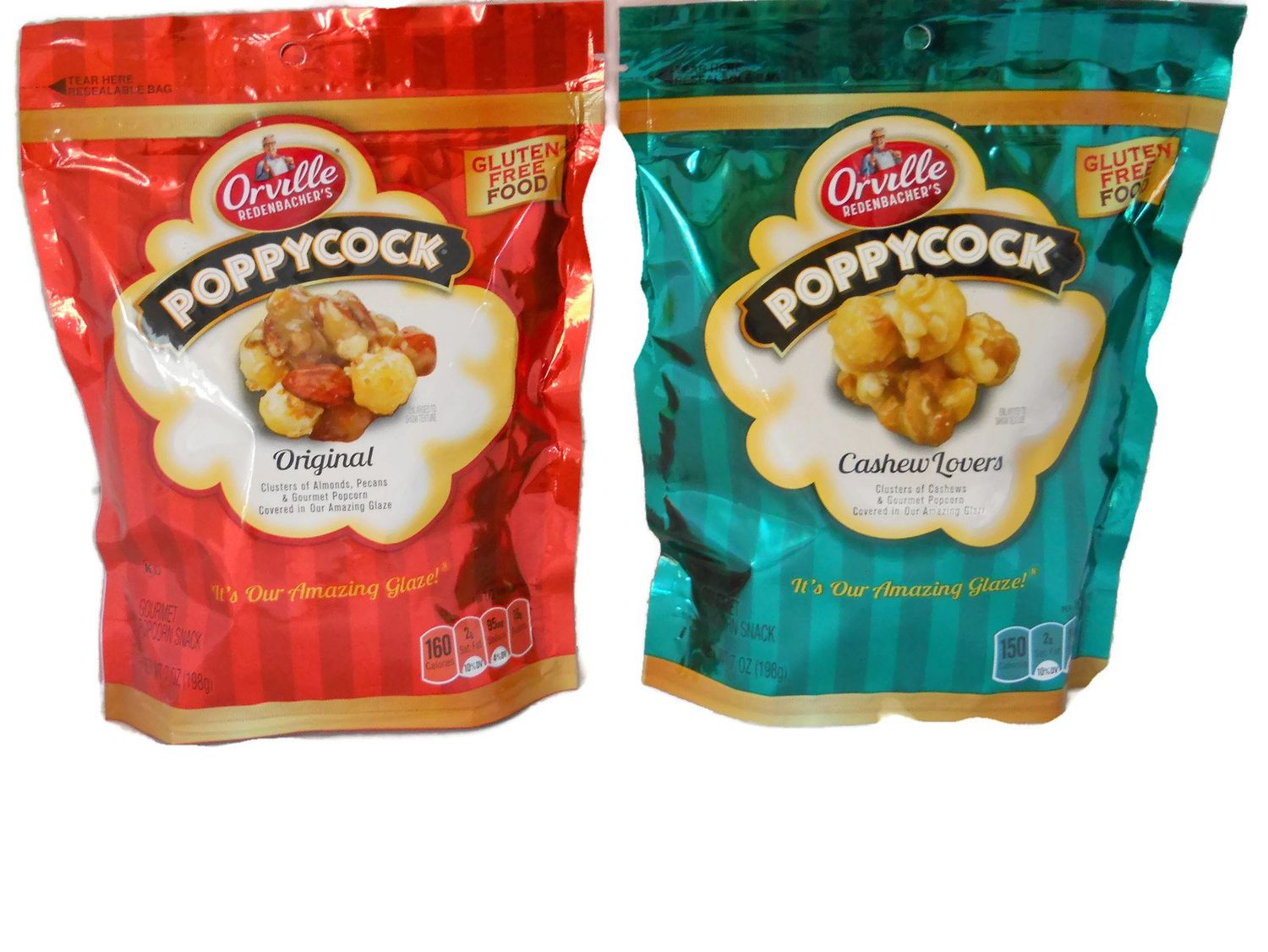 Bundle of 2: Orville Redenbacher&#39;s Poppycock Original (7oz)and Cashew Lovers(7oz)