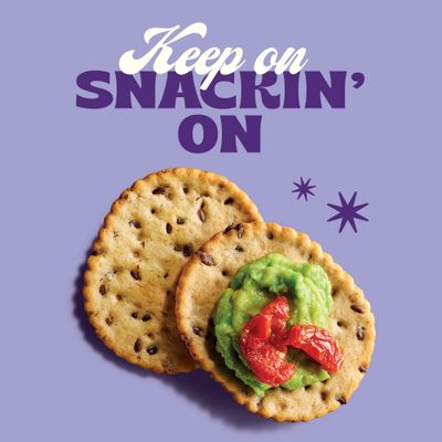 Back to Nature - Stoneground Wheat Crackers - Garlic &amp; Herb - Real Ingredients like Whole Grain Wheat, Flax Seed and Sea Salt - Dairy Free &amp; Non-GMO - 5 ounce