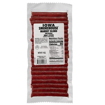 IOWA SMOKEHOUSE Market Blend Meat Sticks, Original - Snack Size &amp; Ready to Eat, Made in USA (11 oz)
