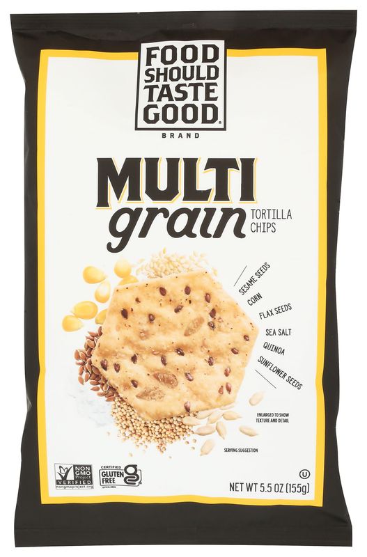 FOOD SHOULD TASTE GOOD Multigrain Tortilla Chips, 5.5 OZ