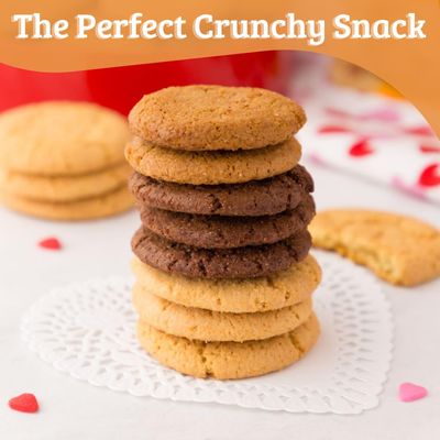 Mi-Del Ginger Flavored Snaps - Crunchy Ginger Cookies - Swedish Ginger Snaps Cookies Old Fashioned - Non-GMO Certified, 0g Trans Fat, Healthy Cookies (Pack of 8)