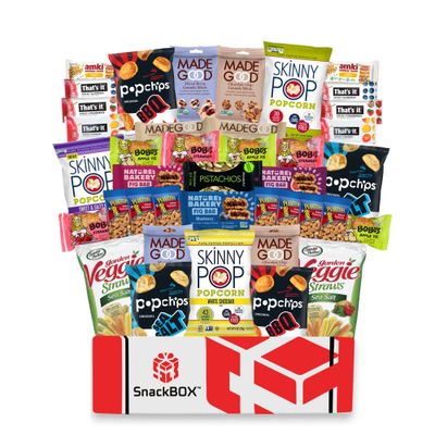 Vegan Snack Box Assortment Care Pacakge Variety Pack (40 Count)  Easter, Holiday, Teachers, Back to School, Date Night, College, Gift Baskets, Student, Birthday, Chips, Office, Military, Gift Ideas