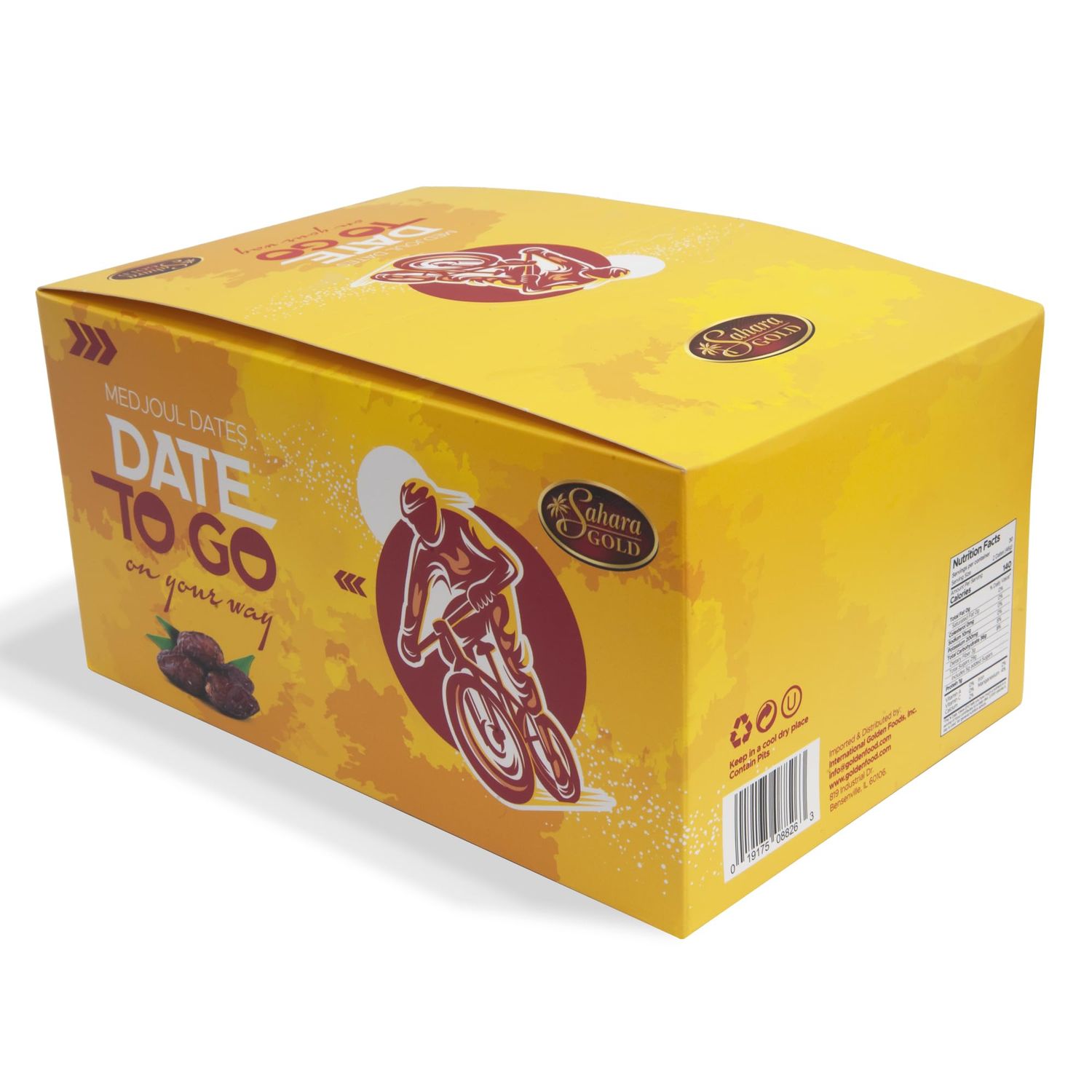 Sahara Gold Medjool Dates Snack Pack - Naturally Sweet &amp; Chewy, Travel-Friendly for Cyclists &amp; Hikers, Perfect for Gifting, 27 Small Boxes (3 Dates Each)