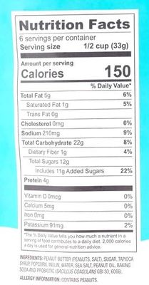Peanut Butter &amp; Caramel Probiotic Infused Popcorn, 7oz Well Market Bag, Snack Snacking Food Treat Gift For Friends Family